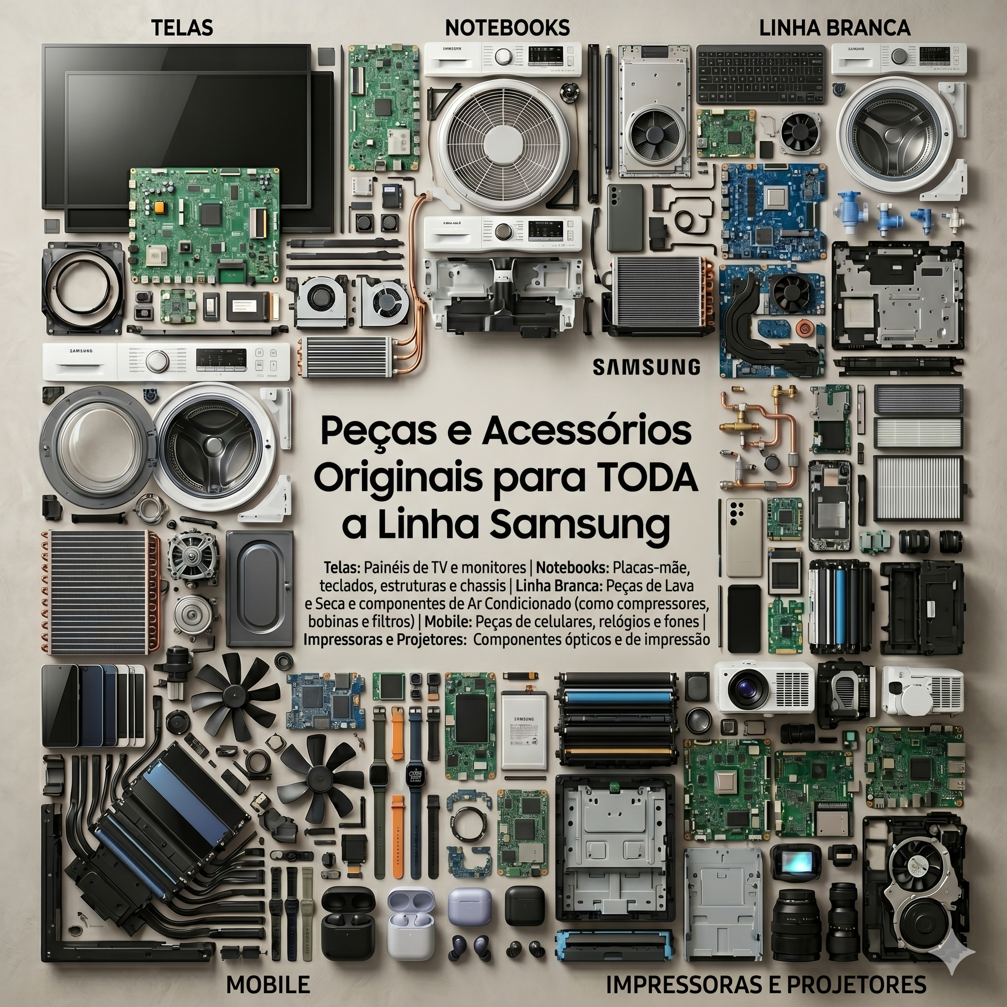 Peças e Acessórios originais Samsung